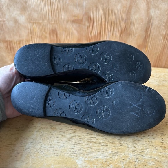 Tory Burch Reva Black Patent Leather Ballet Flat - Picture 7 of 9